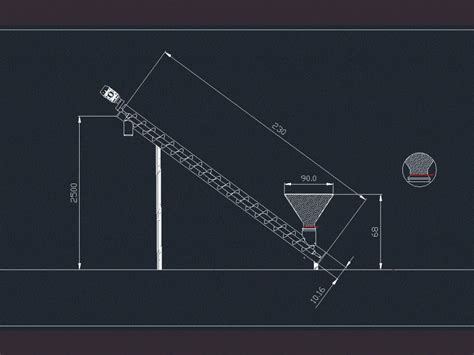 how to draw screw conveyor in autocad 2d|screw conveyor autocad drawing.